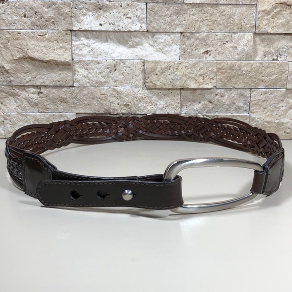 Coldwater Creek Belt S Leather Wide Brown Hip - Picture 12 of 14